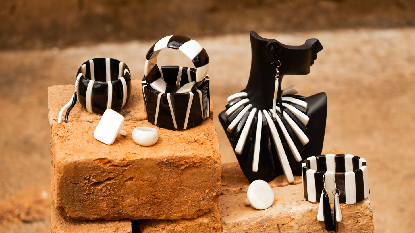 Bague en os carrée SAVA