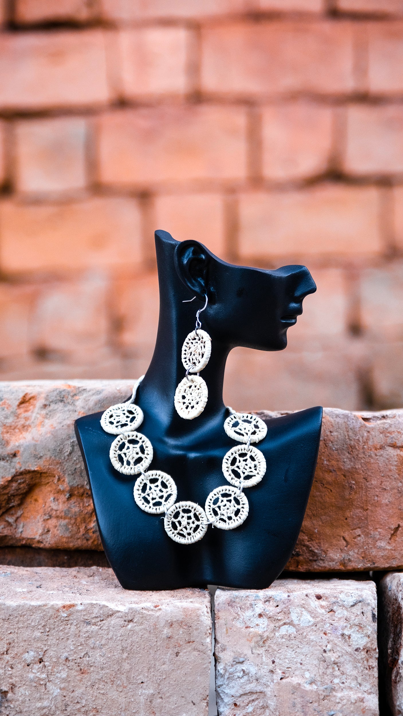 Boucles rafia dentelle petit rond double MASO