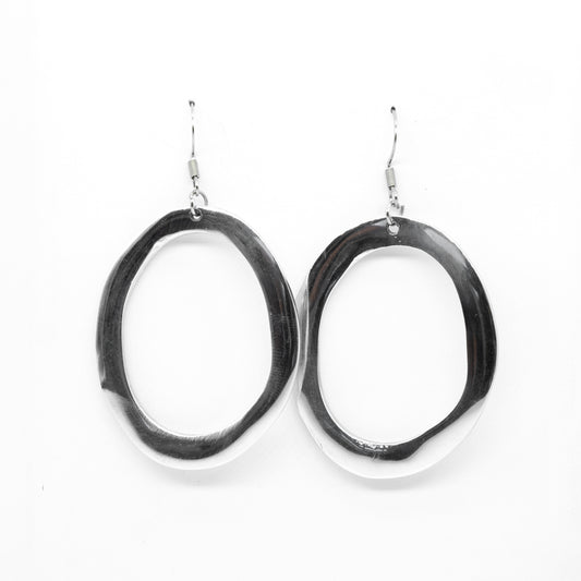 Boucles alu ronde vide ZINA