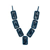 Collier rafia rectangle dentelle PANO