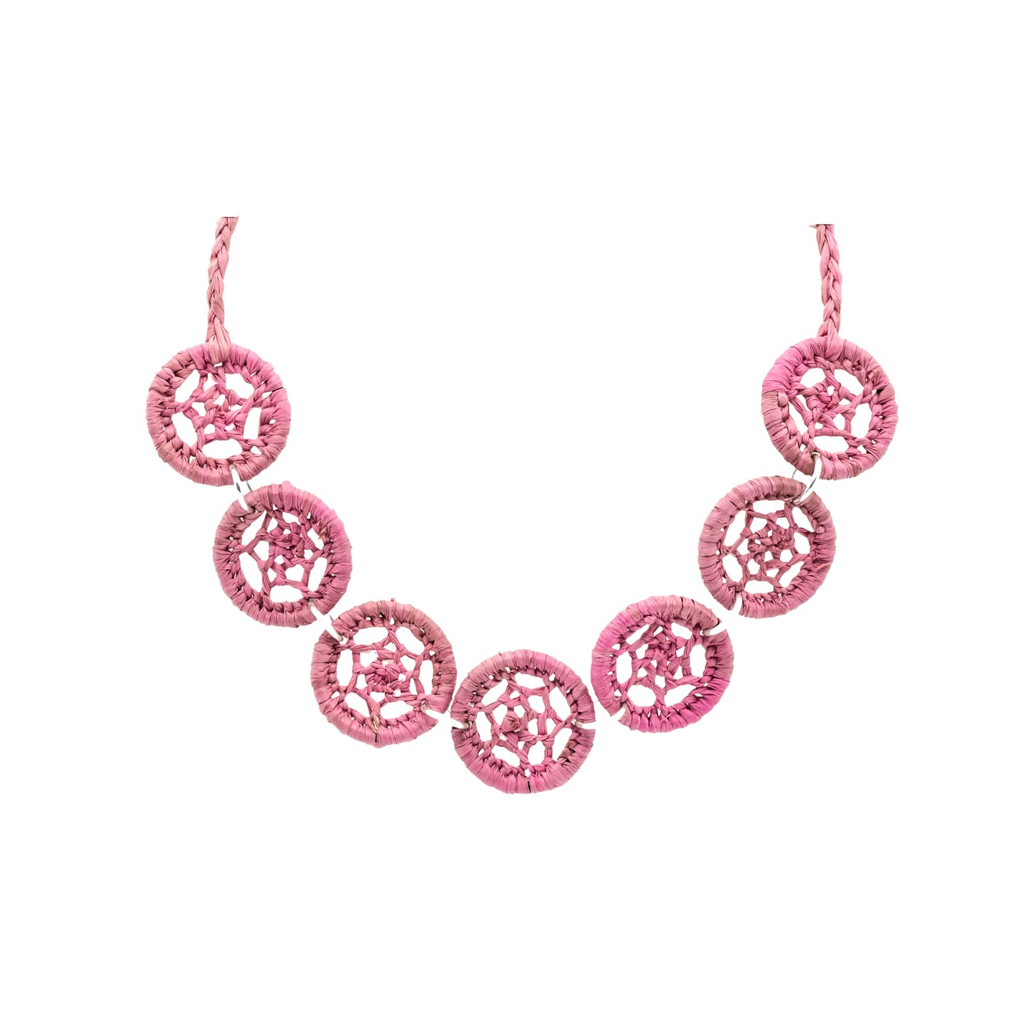 Collier rafia rond étoile PAKA