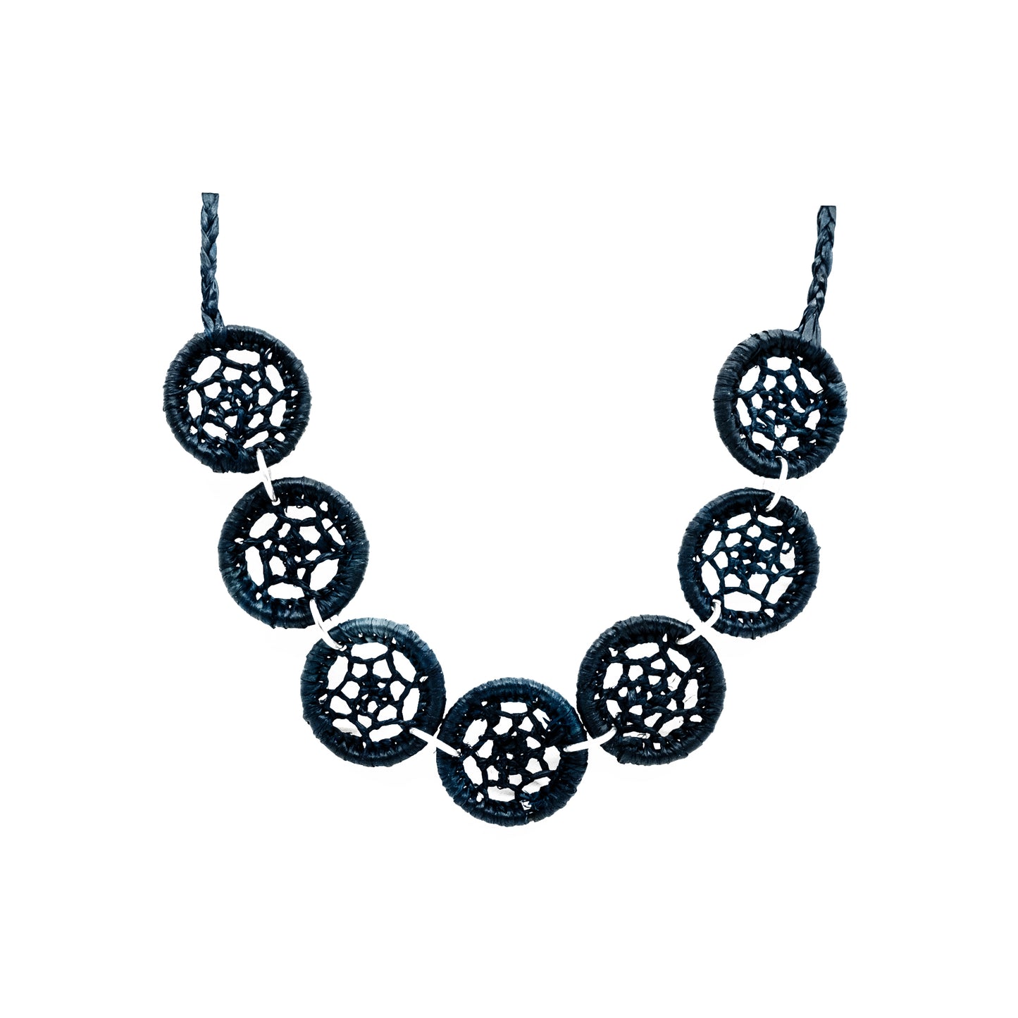 Collier rafia rond étoile PAKA