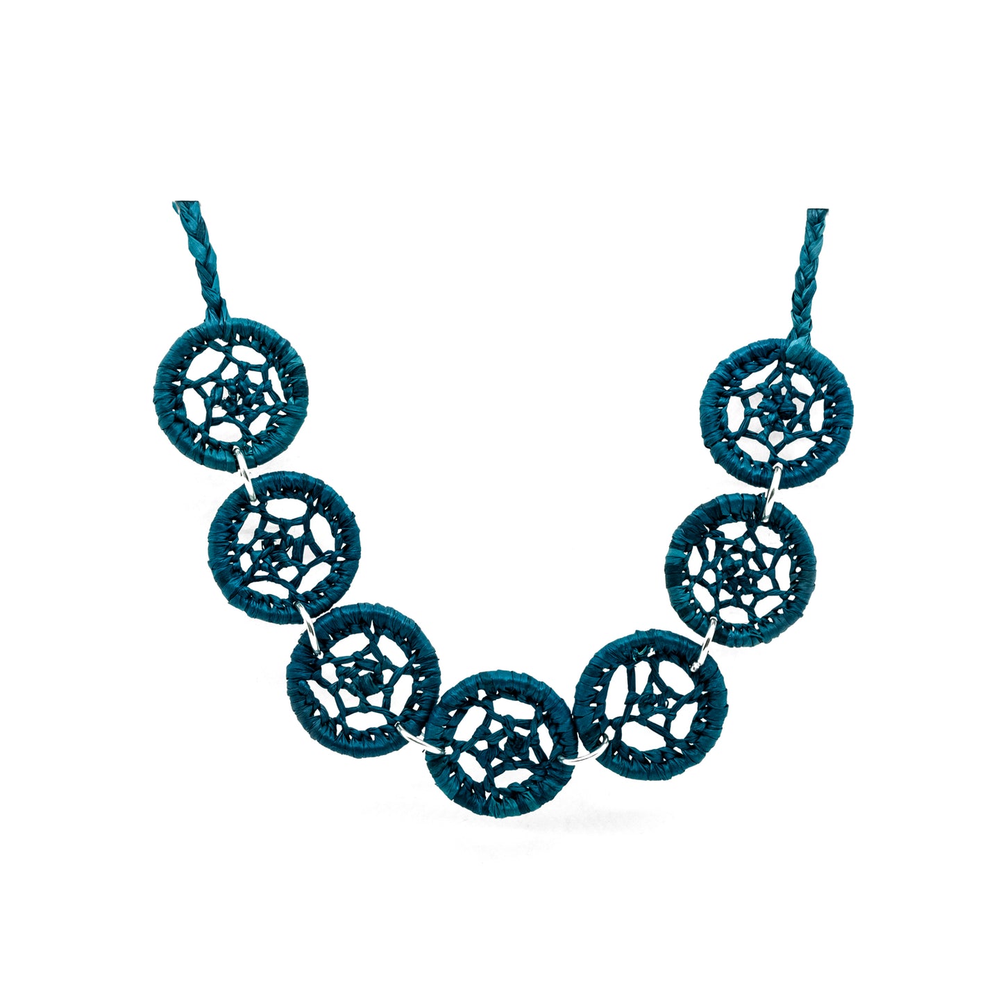 Collier rafia rond étoile PAKA