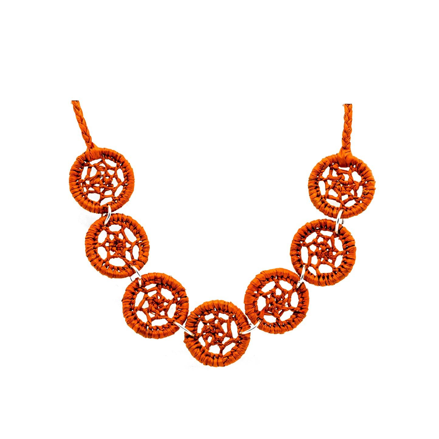 Collier rafia rond étoile PAKA