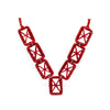 Collier rafia rectangle étoile RINA