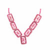Collier rafia rectangle étoile RINA