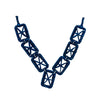 Collier rafia rectangle étoile RINA