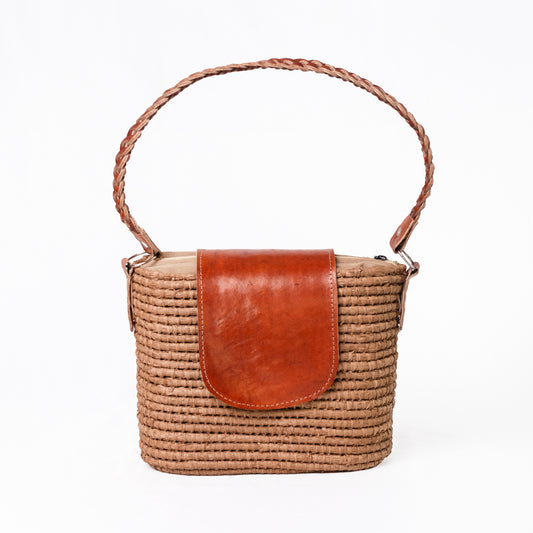 Sac épaule rabat cuir ANKA R