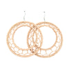Boucles rafia créole lune STAR
