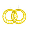 Boucles rafia créole lune STAR