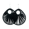 Boucles rafia goutte d’eau striée trouée ALA