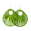 Boucles rafia goutte d’eau striée trouée ALA