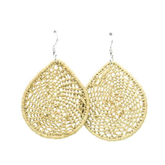 Boucles rafia goutte d'eau MITETE G