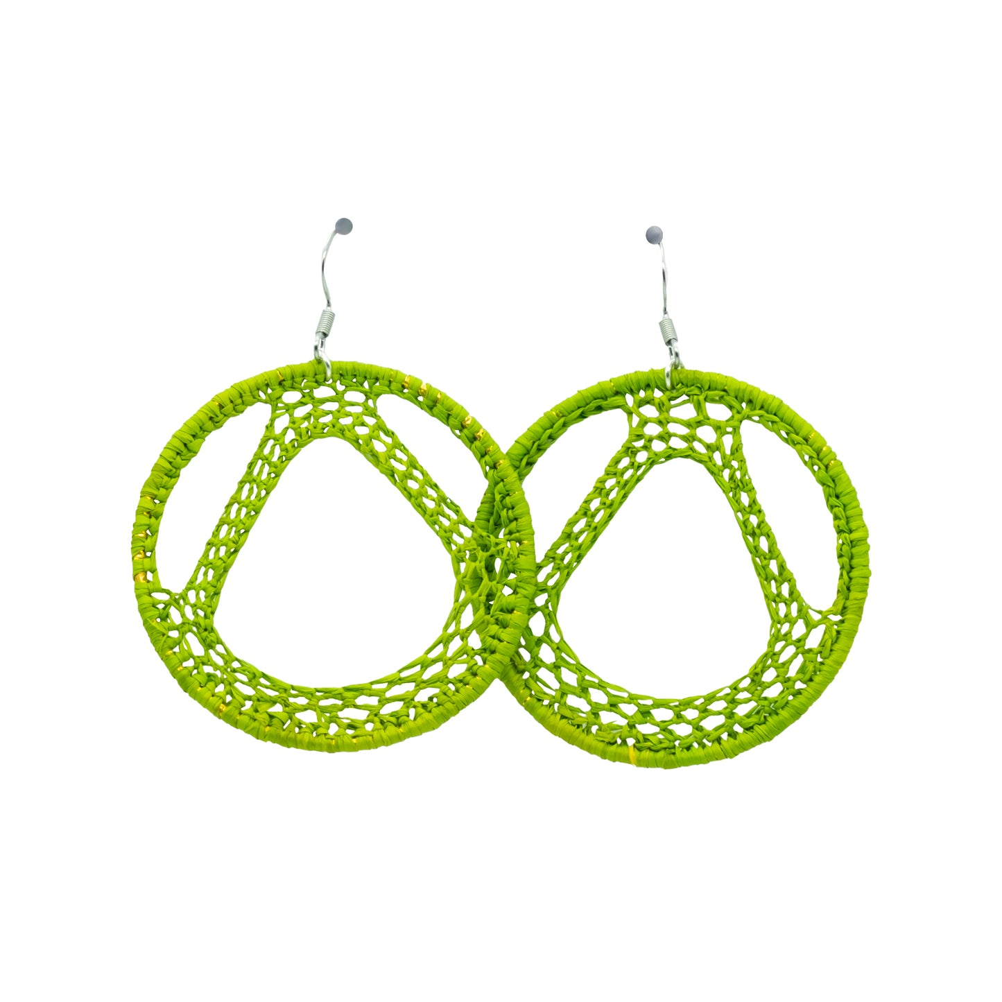 Boucles rafia rondes tour Eiffel TILIKAMBO