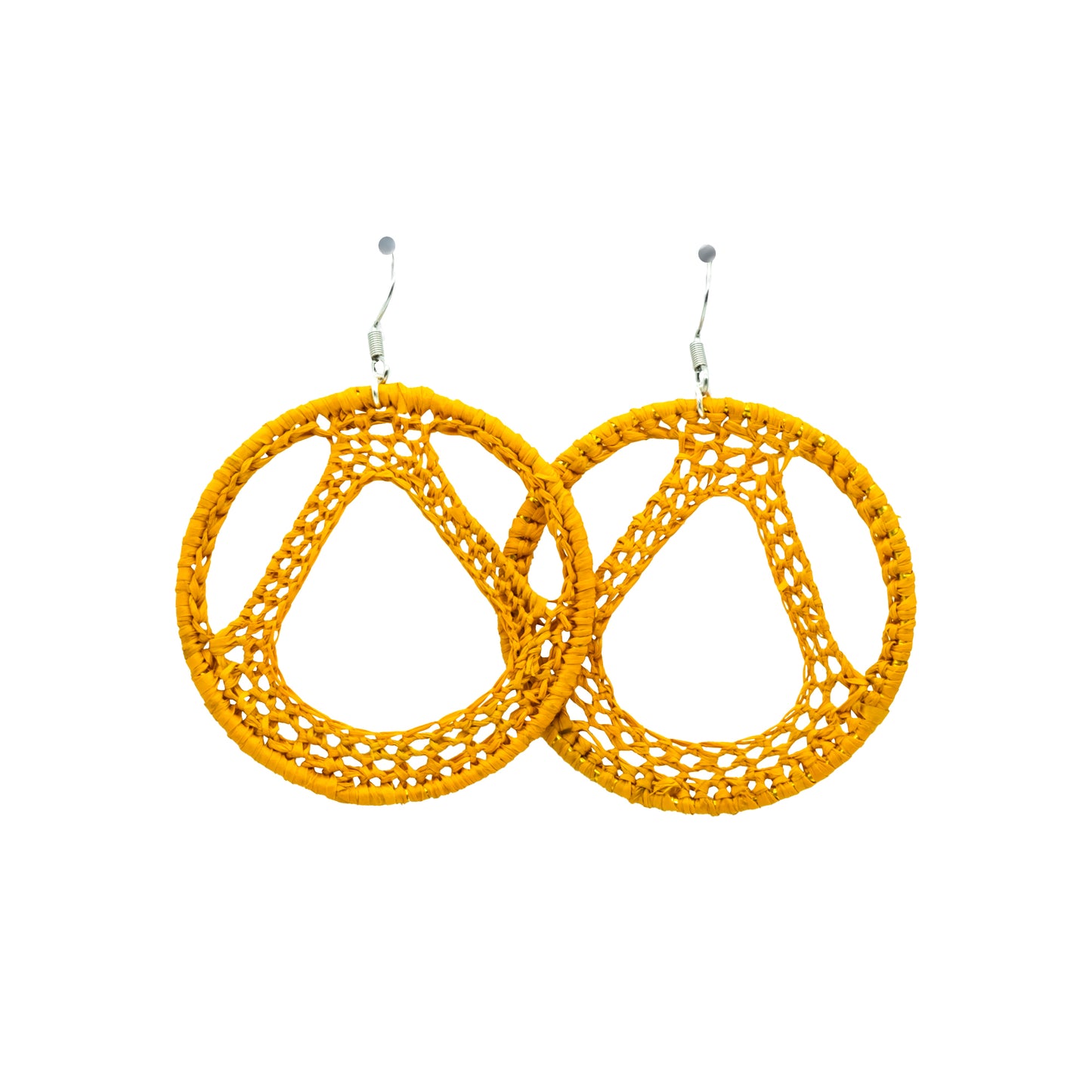 Boucles rafia rondes tour Eiffel TILIKAMBO