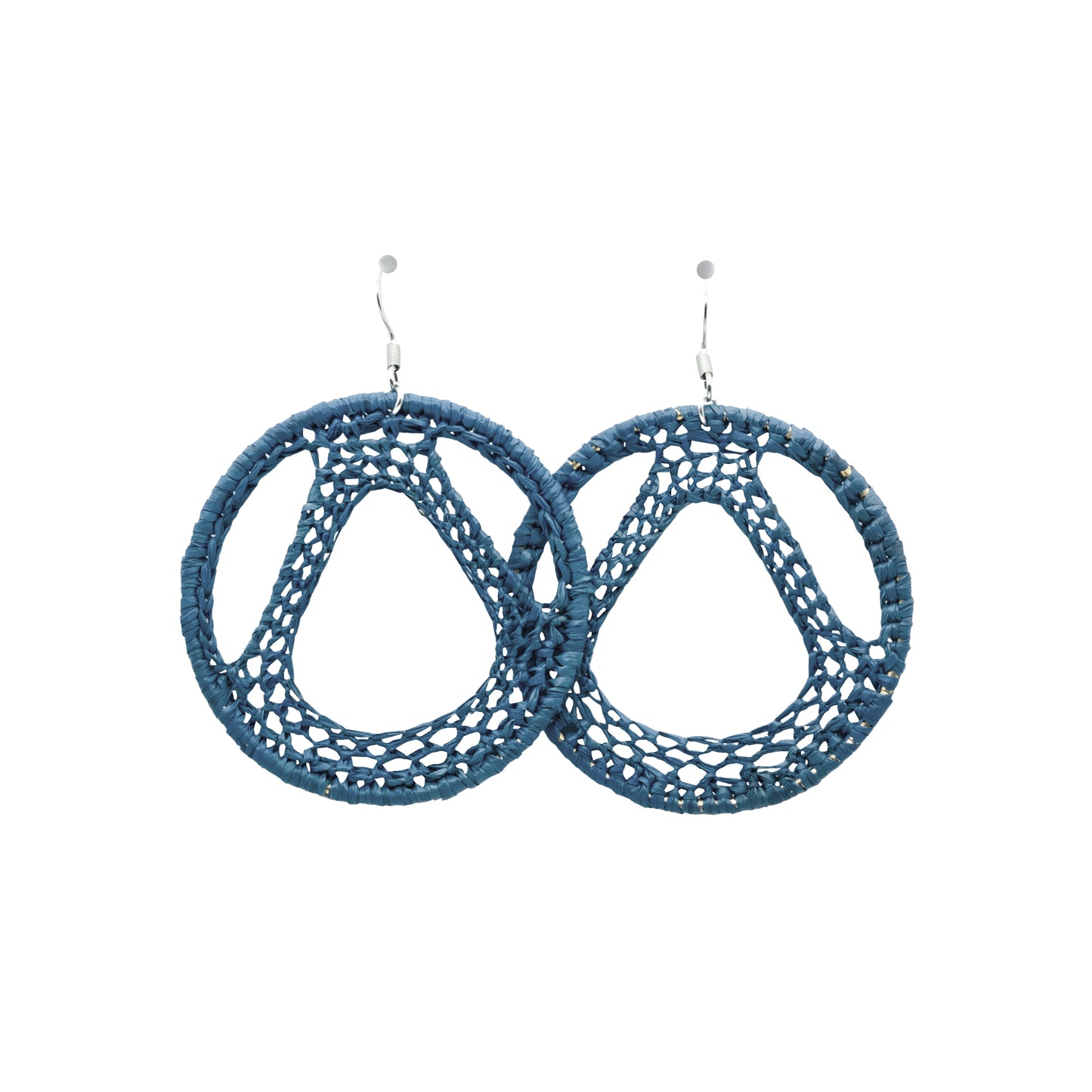 Boucles rafia rondes tour Eiffel TILIKAMBO