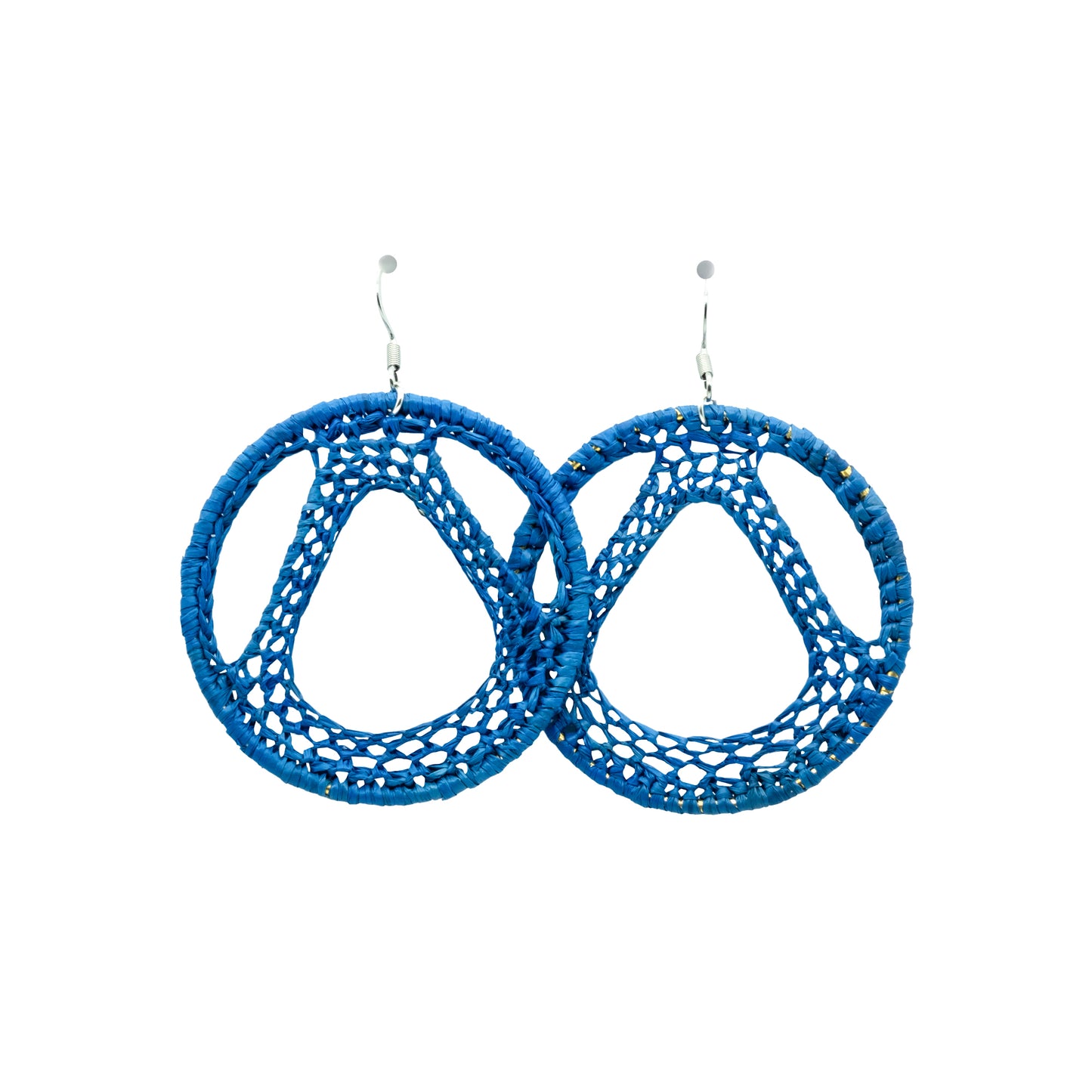 Boucles rafia rondes tour Eiffel TILIKAMBO