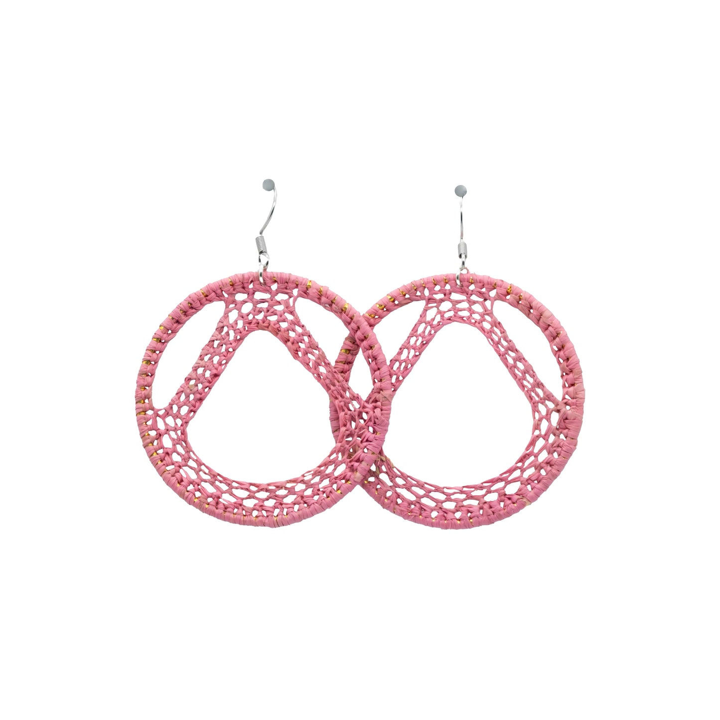 Boucles rafia rondes tour Eiffel TILIKAMBO