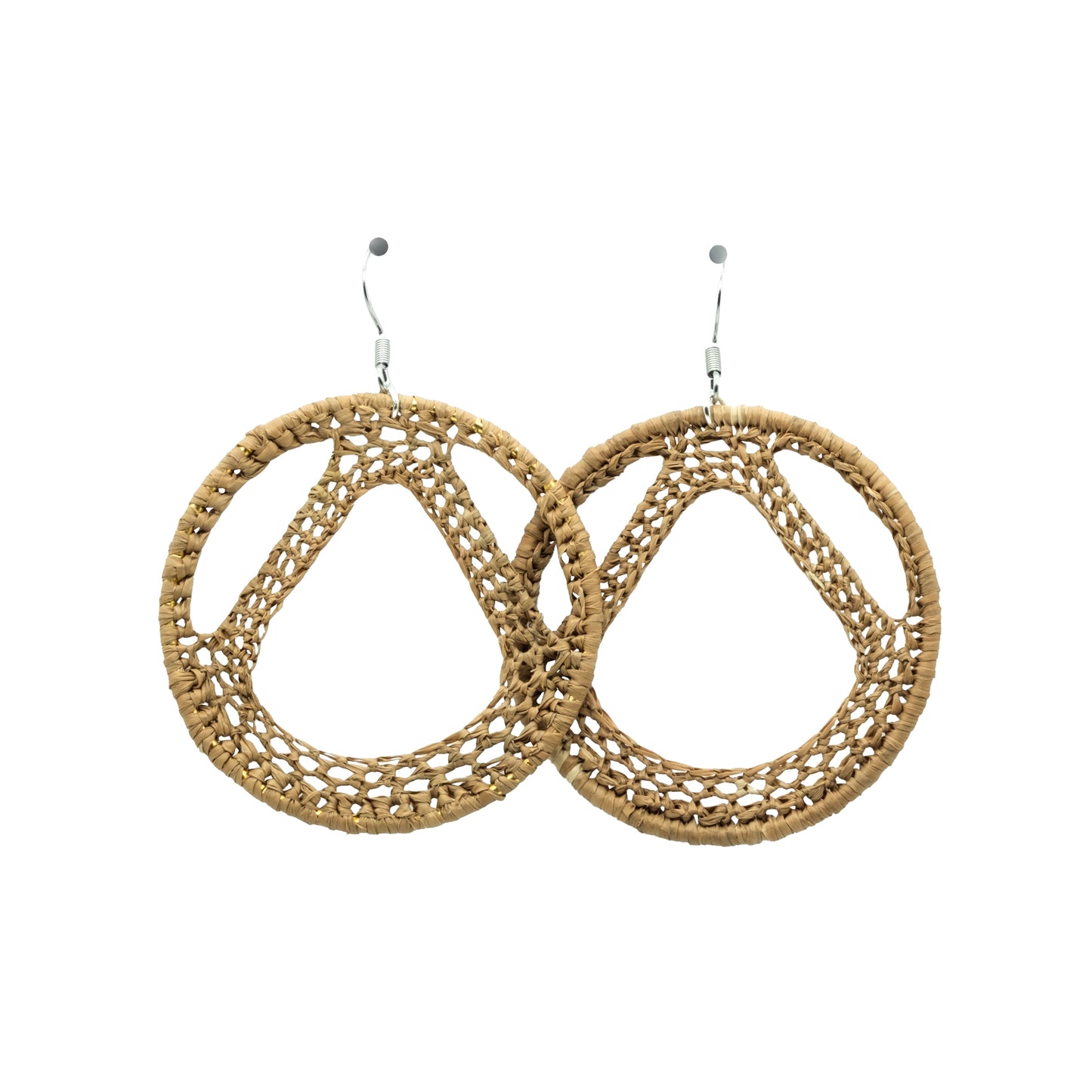 Boucles rafia rondes tour Eiffel TILIKAMBO