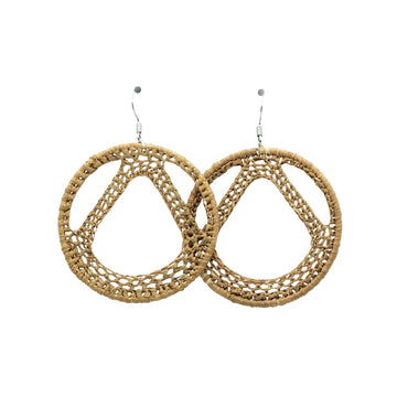 Boucles rafia rondes tour Eiffel TILIKAMBO
