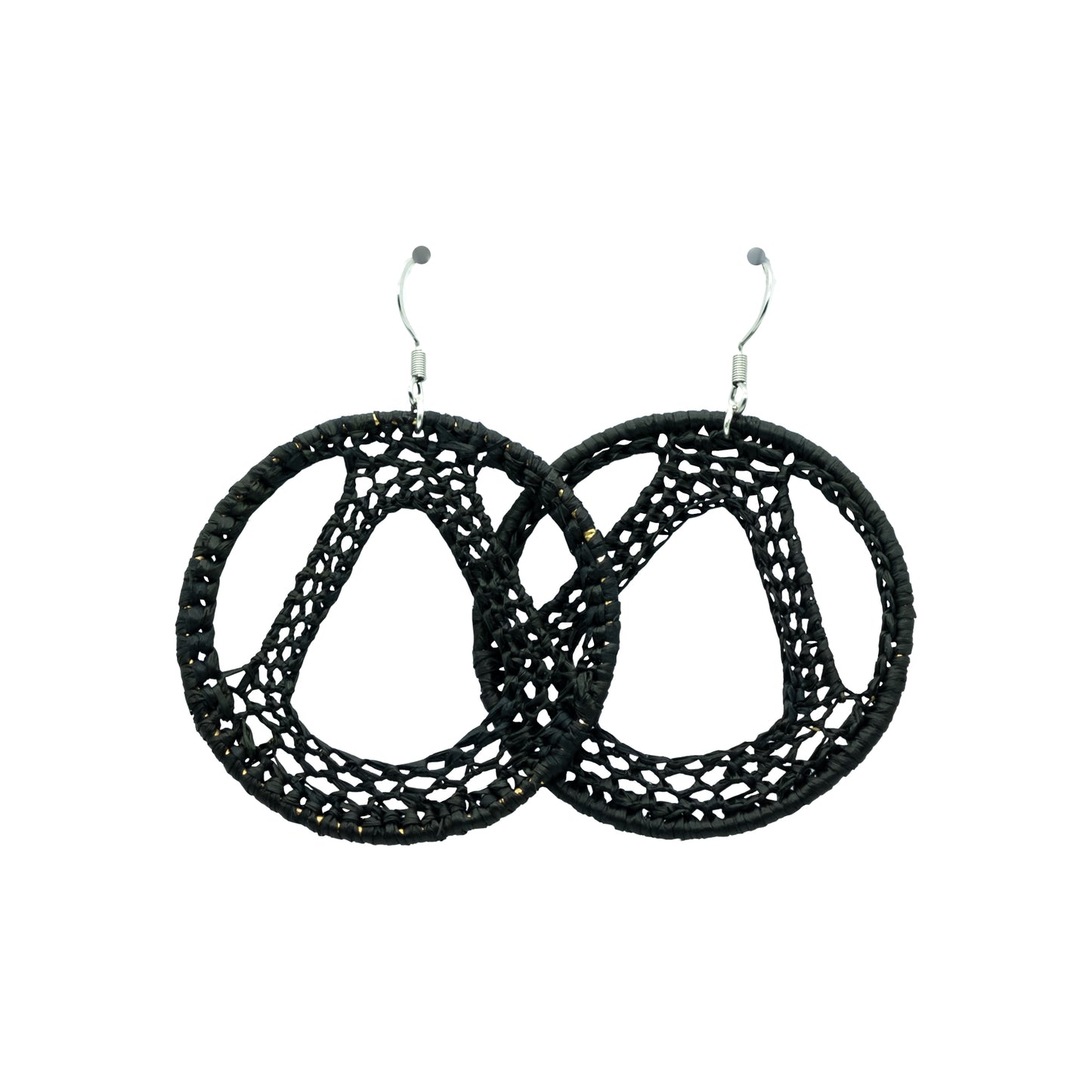 Boucles rafia rondes tour Eiffel TILIKAMBO
