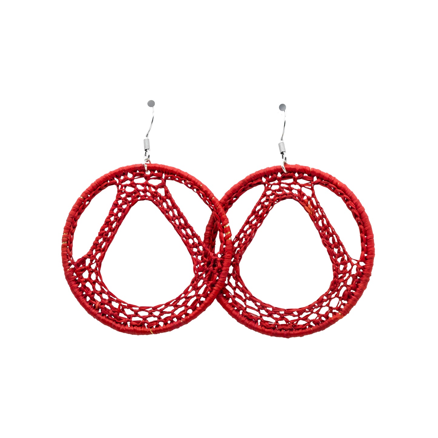 Boucles rafia rondes tour Eiffel TILIKAMBO