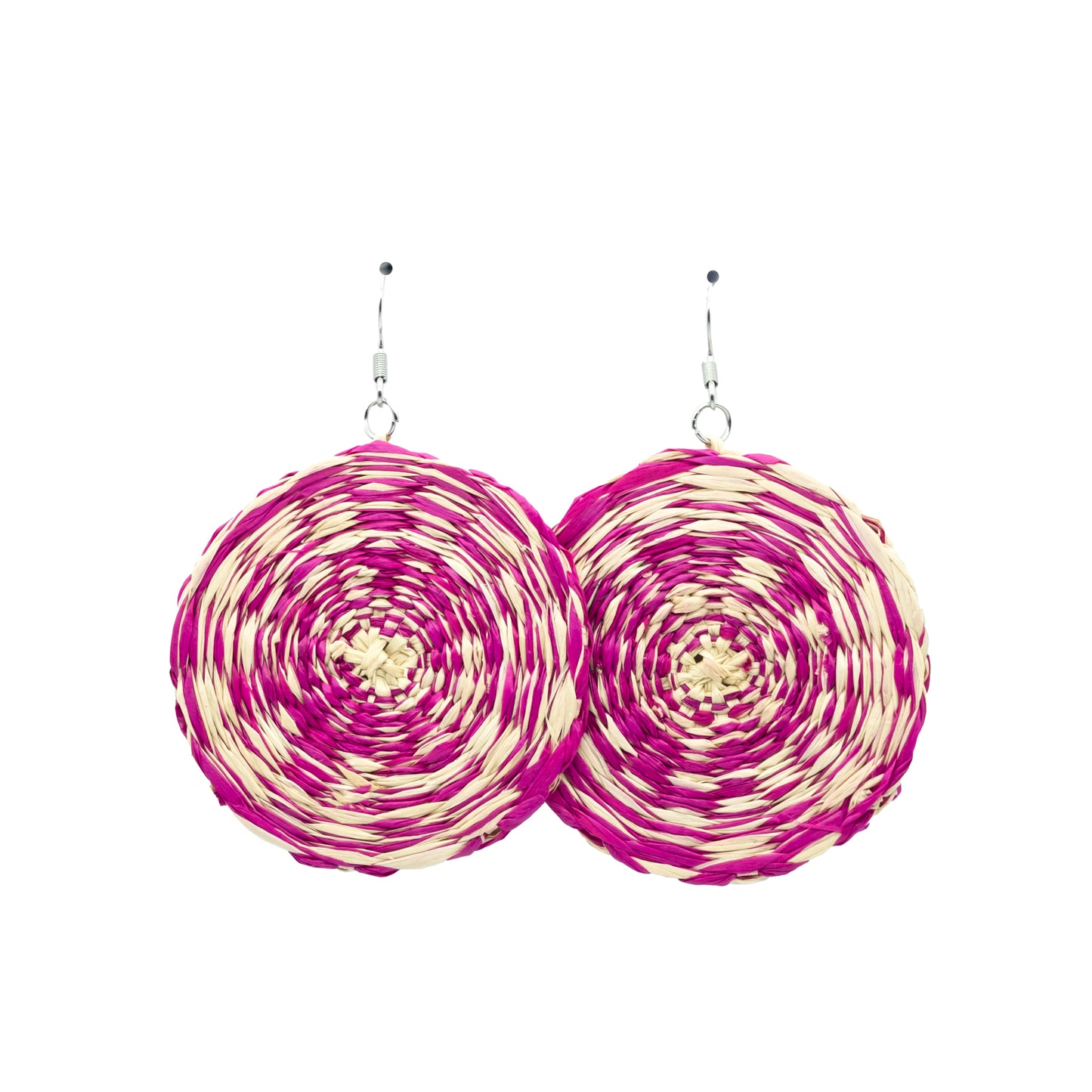 Boucles rafia spirale bicouleur HAFA