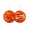 Boucles rafia rondes striées ZEBRA