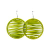 Boucles rafia rondes striées ZEBRA