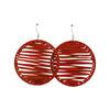 Boucles rafia rondes striées ZEBRA