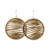 Boucles rafia rondes striées ZEBRA