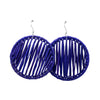 Boucles rafia rondes striées ZEBRA
