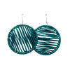 Boucles rafia rondes striées ZEBRA