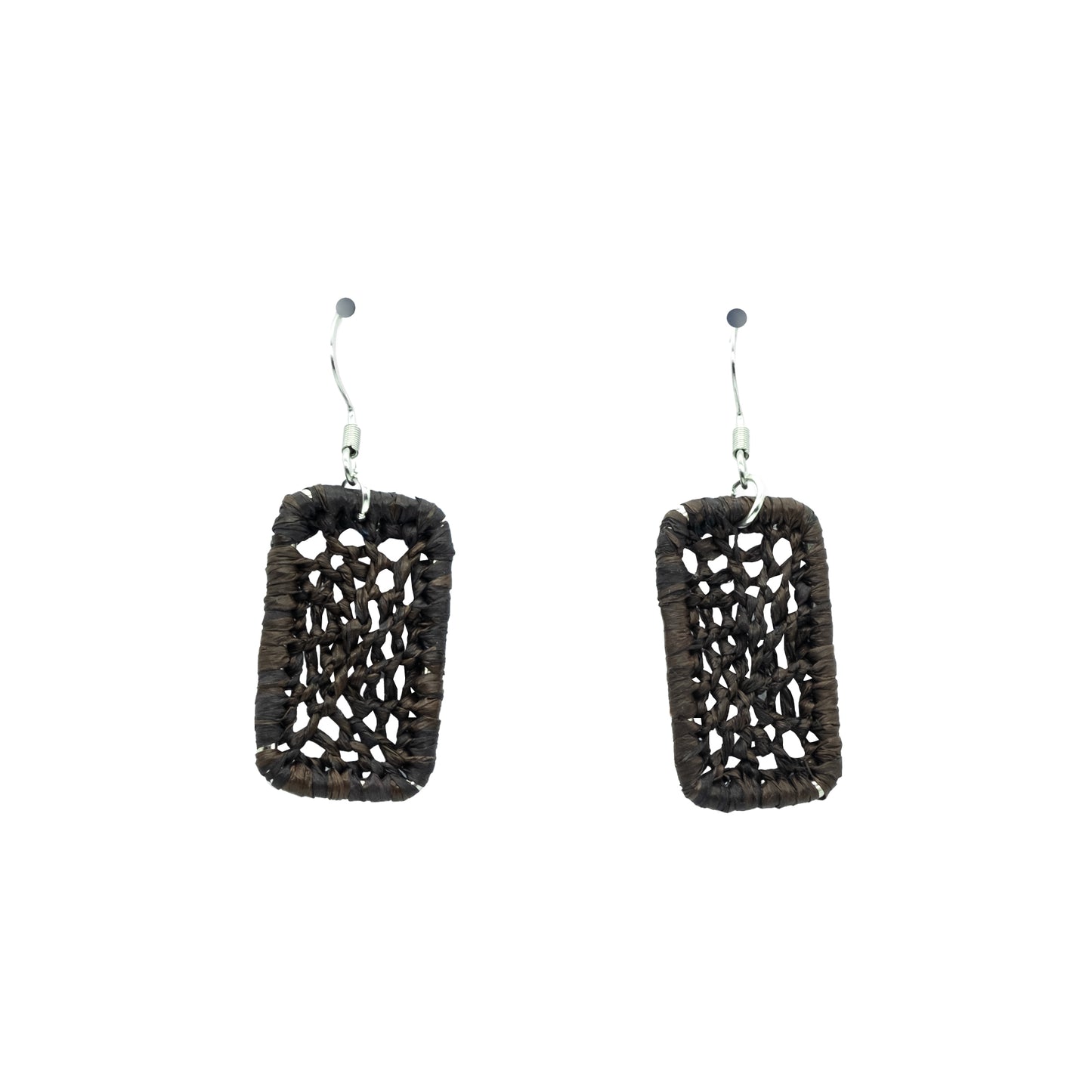 Boucles rafia dentelle rectangle NATO