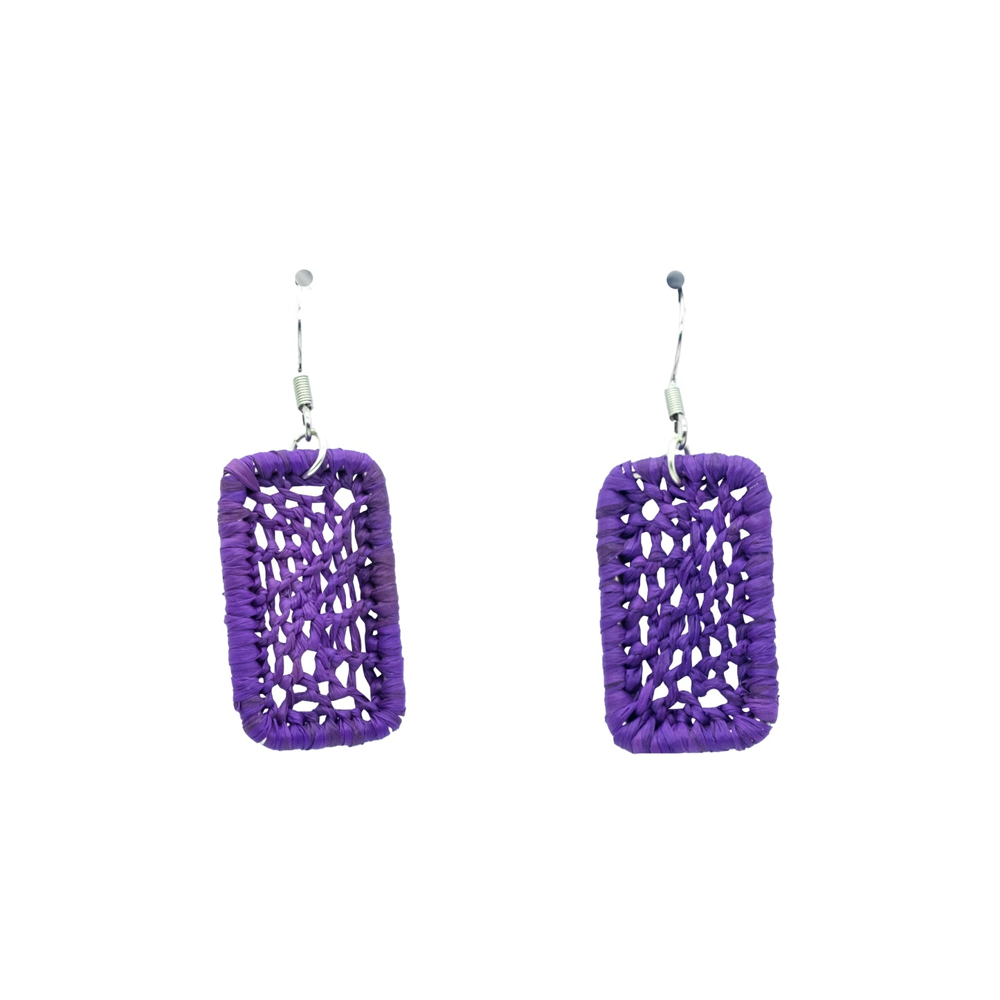 Boucles rafia dentelle rectangle NATO