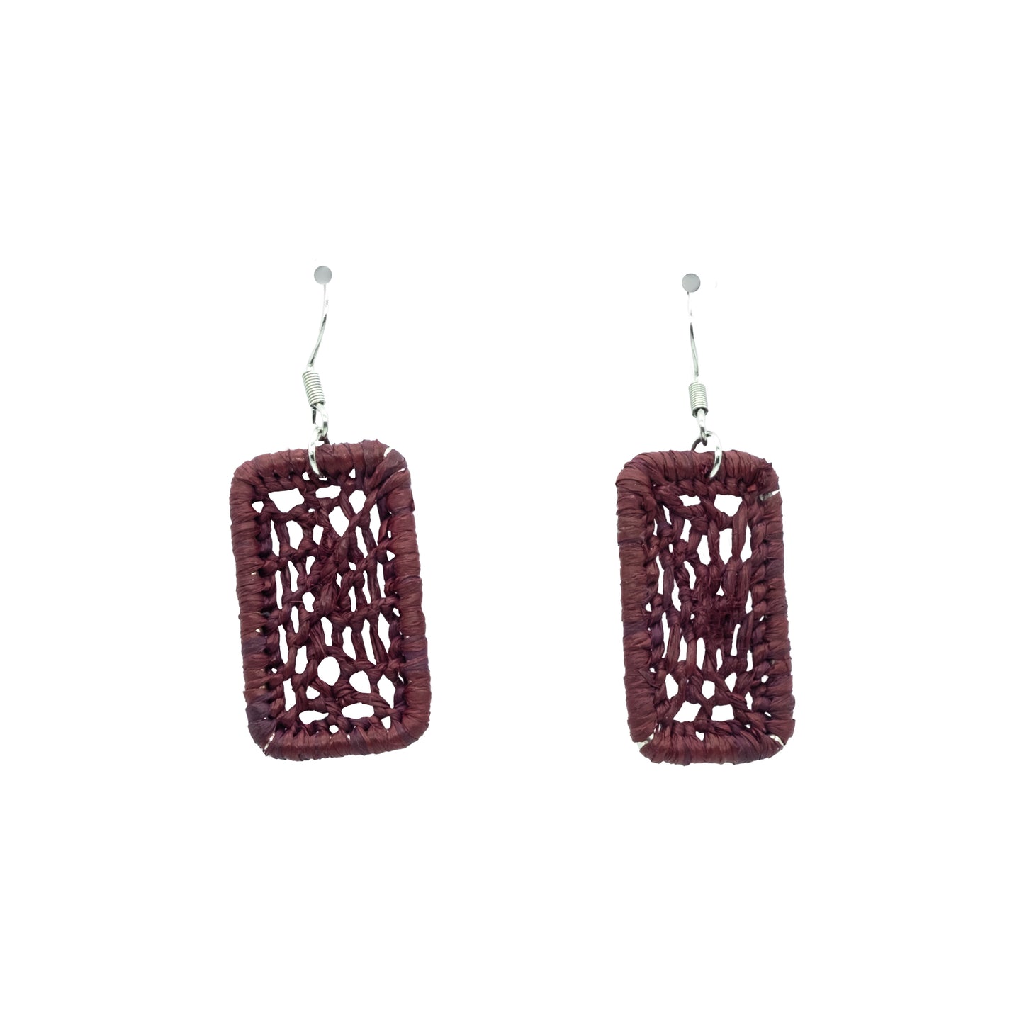 Boucles rafia dentelle rectangle NATO