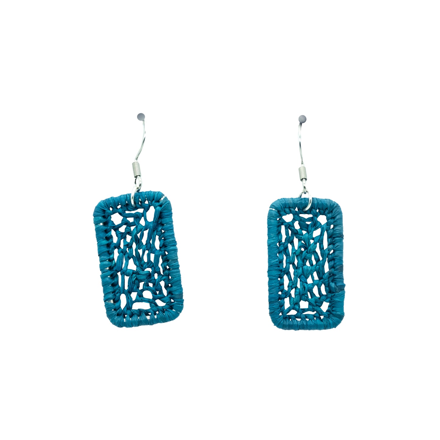 Boucles rafia dentelle rectangle NATO