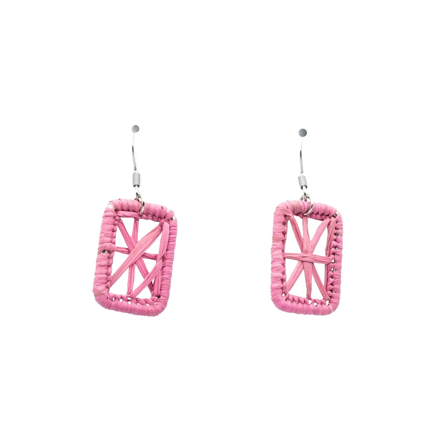 Boucles rafia étoile rectangle KINTANA