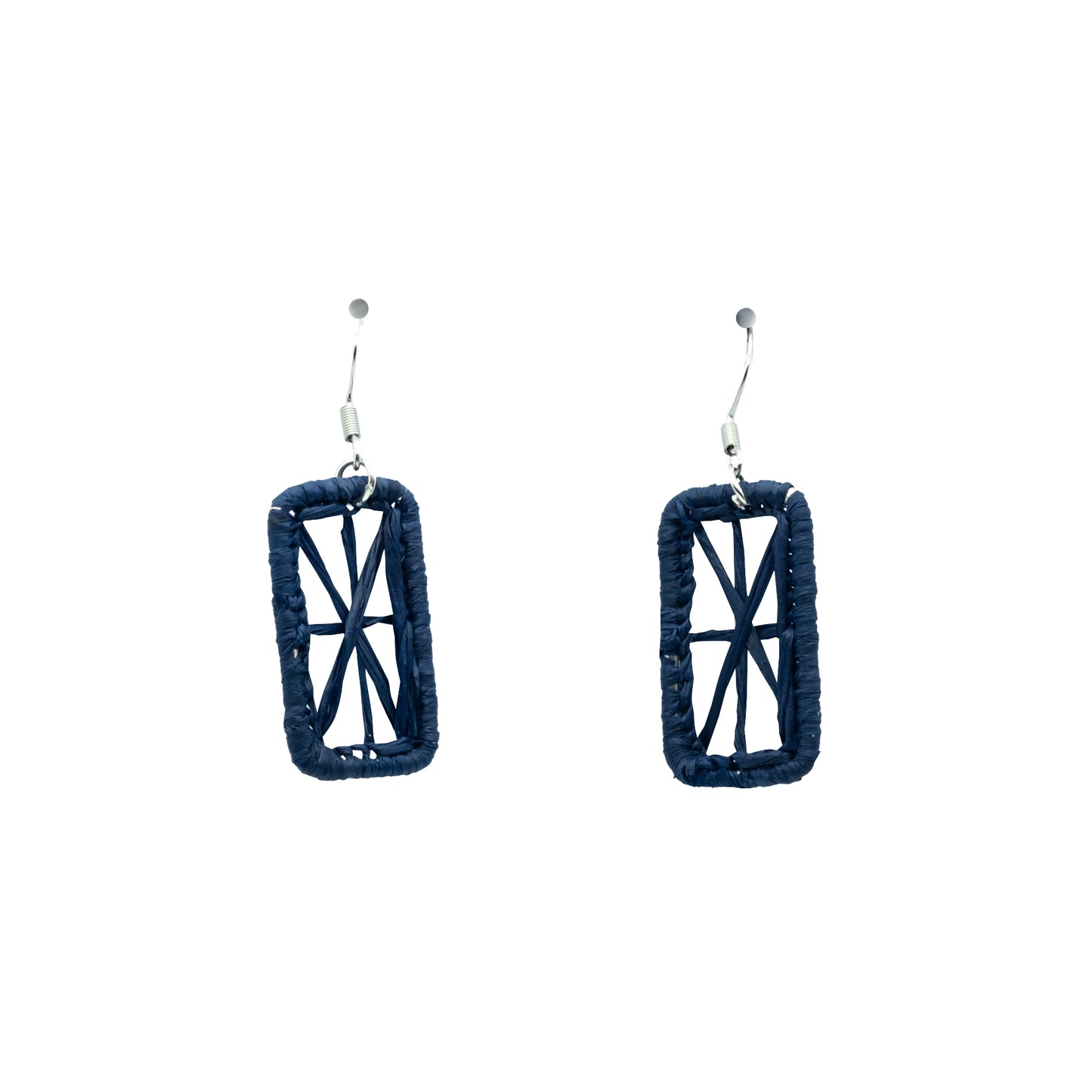 Boucles rafia étoile rectangle KINTANA