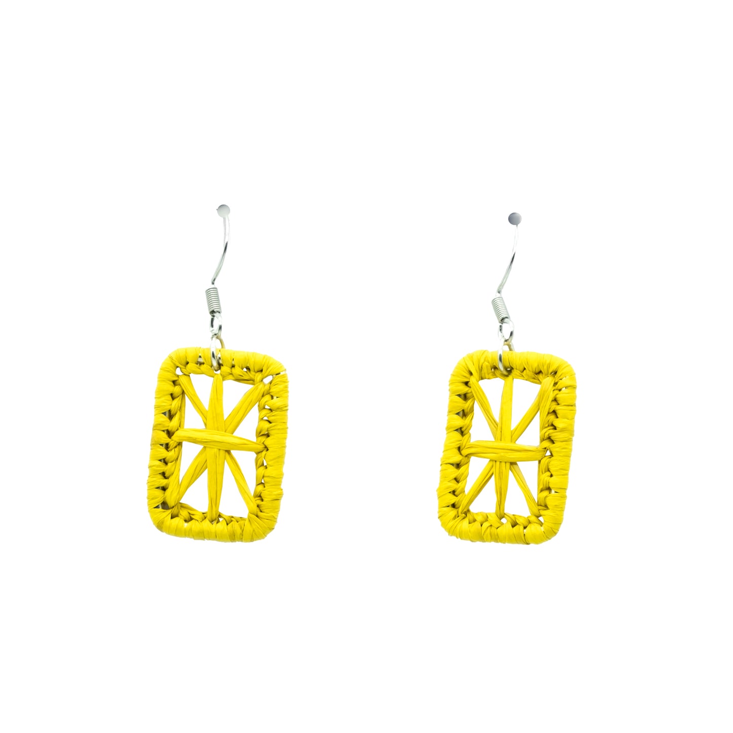 Boucles rafia étoile rectangle KINTANA