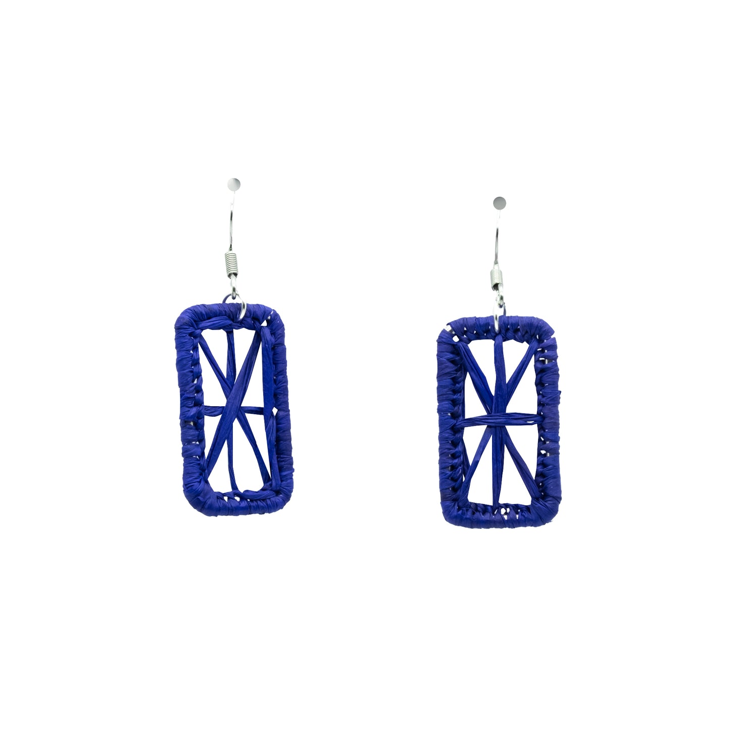 Boucles rafia étoile rectangle KINTANA