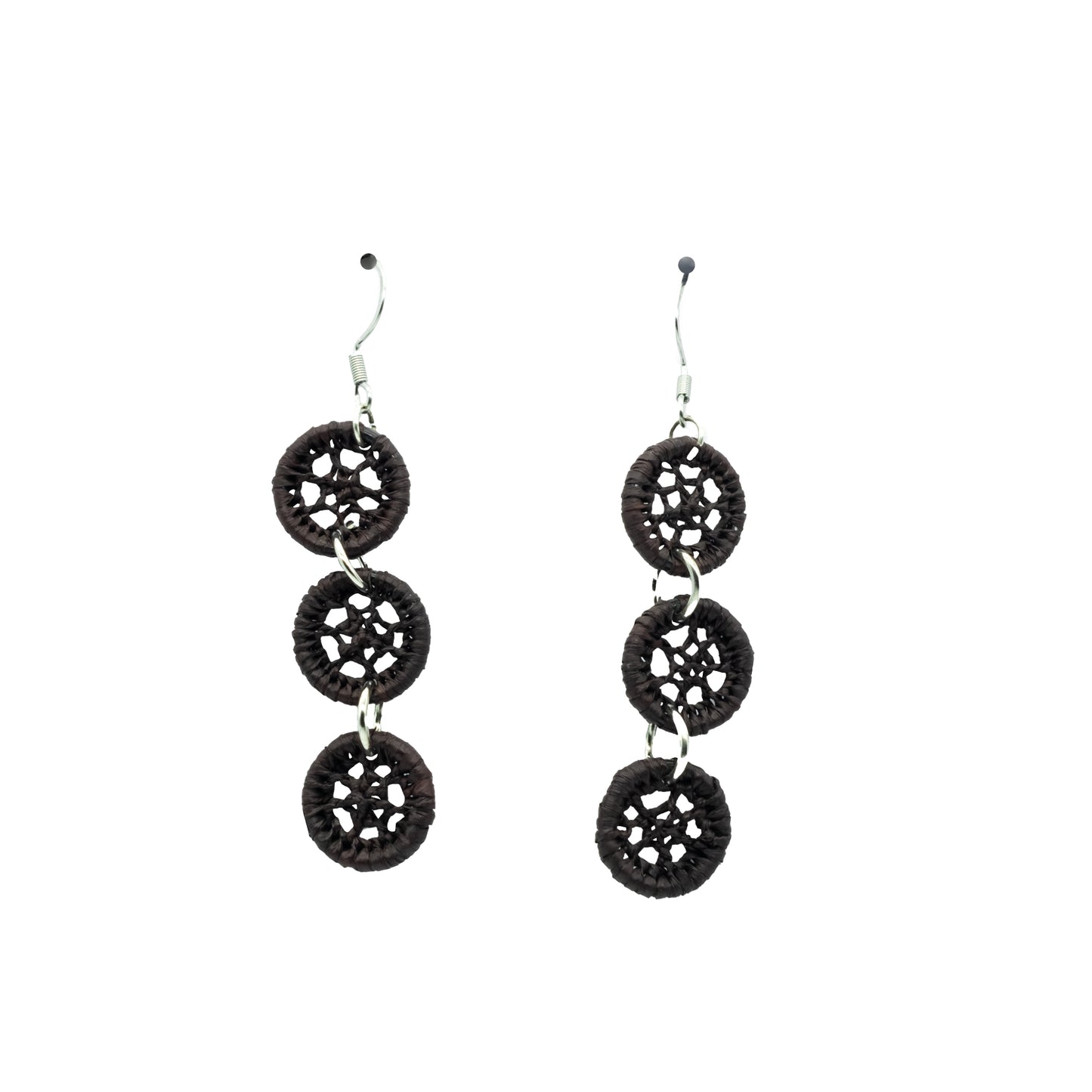 Boucles rafia dentelle petit rond triple TELO