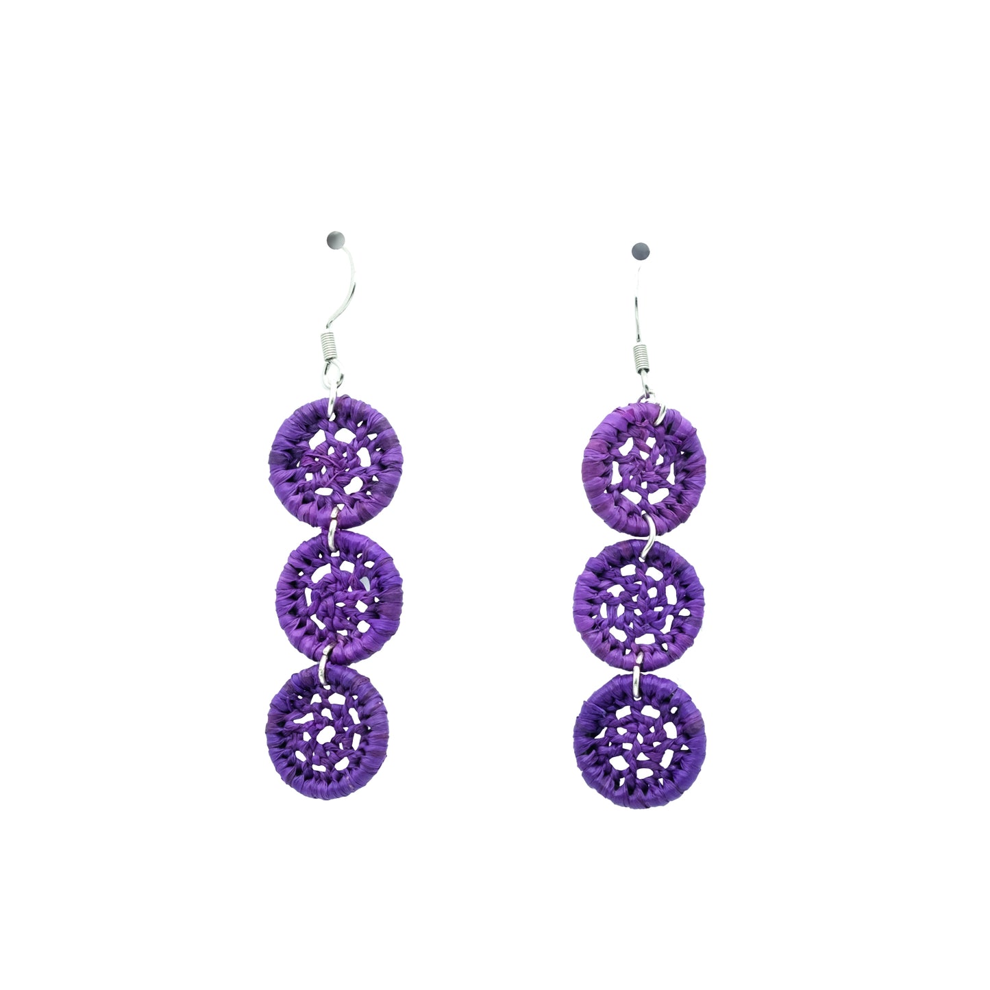 Boucles rafia dentelle petit rond triple TELO