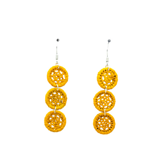 Boucles rafia dentelle petit rond triple TELO