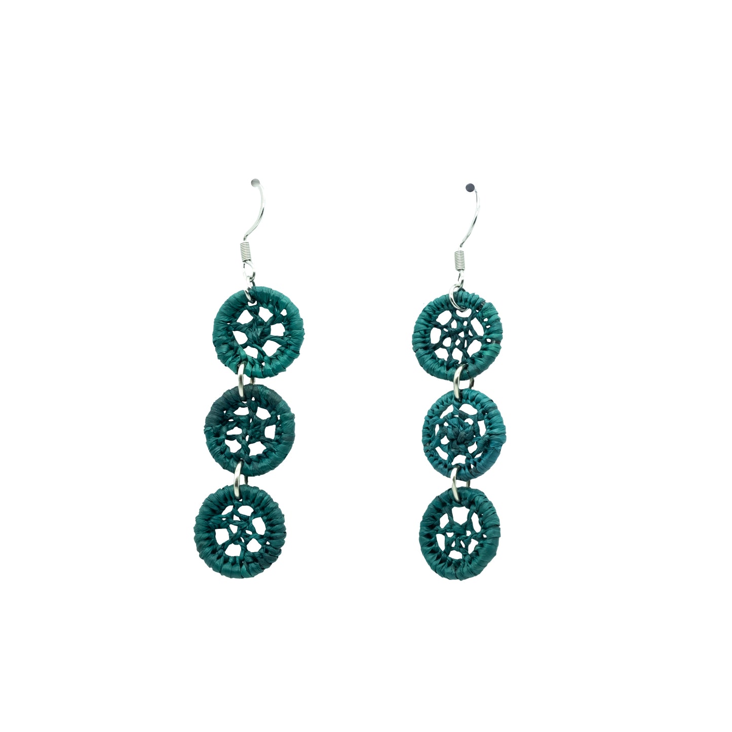 Boucles rafia dentelle petit rond triple TELO