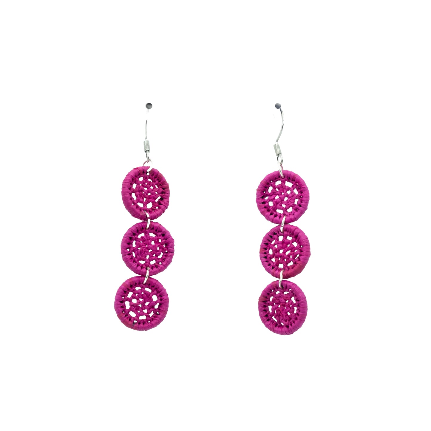 Boucles rafia dentelle petit rond triple TELO