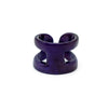Bague corne rectangle dome ambrée MANGORO