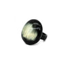 Bague corne rond dome unie MATSIATRA
