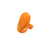 Bague corne rectangle unie VATOVAVY