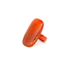 Bague corne rectangle unie VATOVAVY